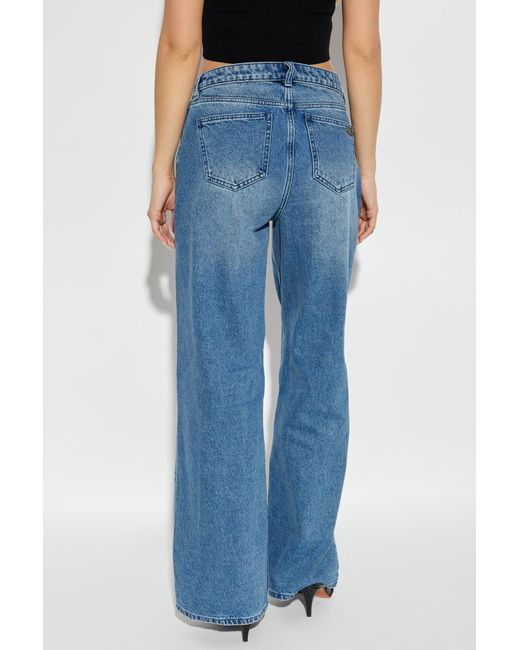 Michael Kors Blue Wide-Leg Jeans