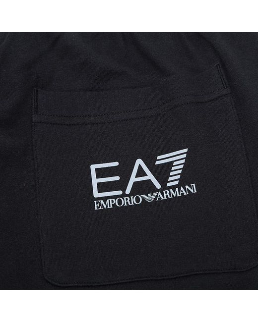 EA7 Blue Logo Sweatpants for men
