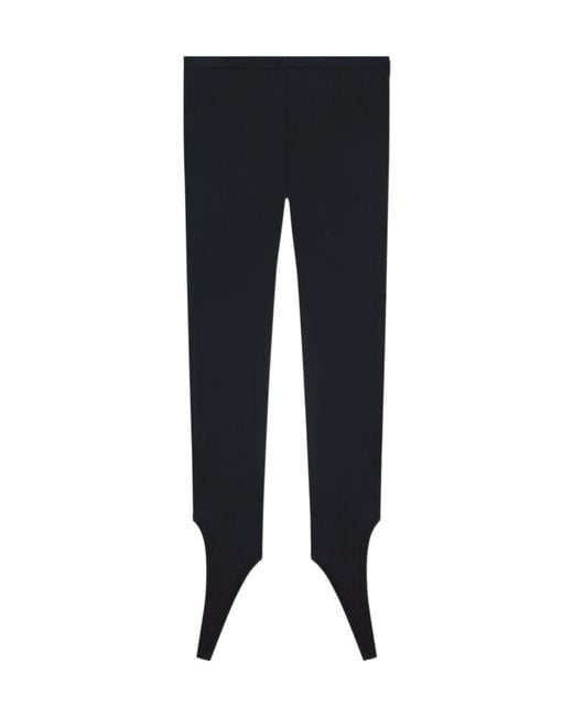 Courreges Black Courrèges Capri Ankle Strap Leggings