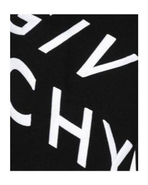 Givenchy Black Refracted Logo Cotton Shorts for men