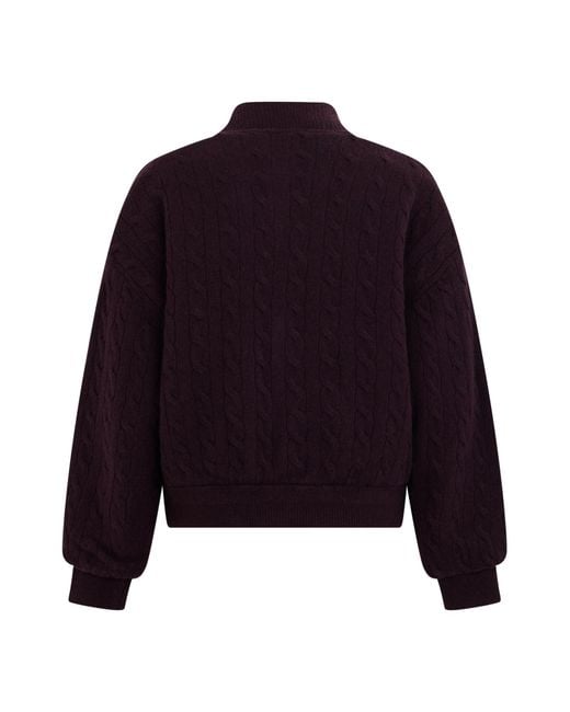 Polo Ralph Lauren Blue Buttoned Cable-Knit Cardigan