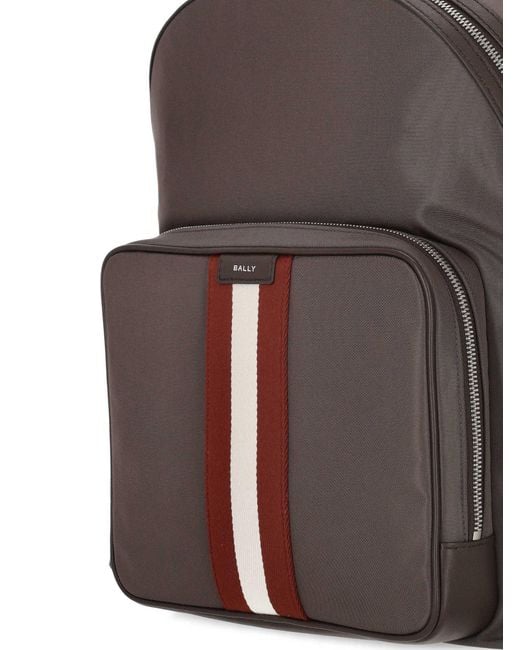 Bally Black Mavrick Leather Backpack for men