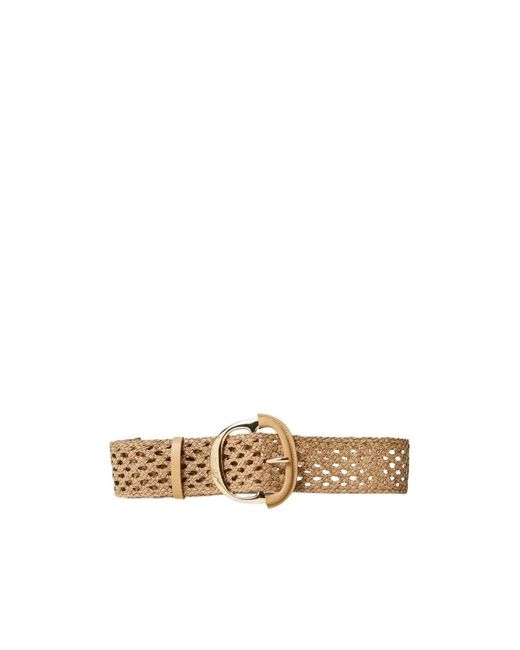 Twinset Multicolor Woven Buckled Belt