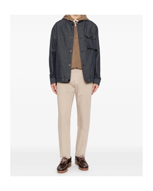 Zegna Natural Belt-Loop Chinos for men