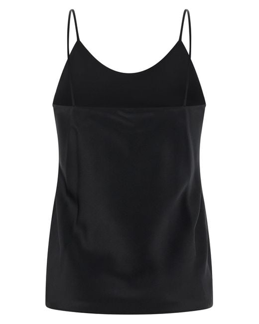 Max Mara Black Ontano Sleeveless Top