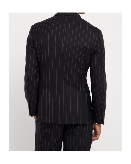 Brunello Cucinelli Blue Wool Blazer for men