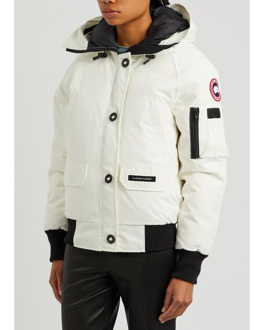 Canada Goose White Waterproof Down Jacket
