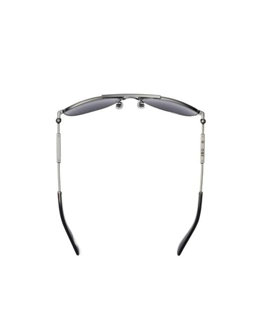 Burberry White Logo Square Sunglasses for men