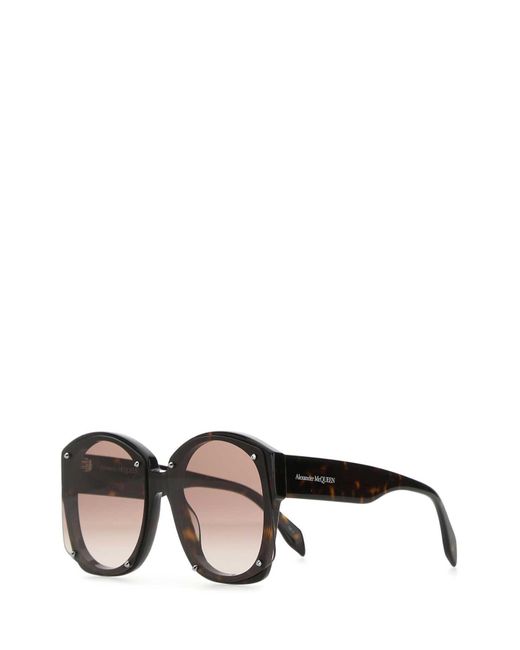 Alexander McQueen Multicolor Tortoiseshell-Effect Oversized-Frame Sunglasses for men