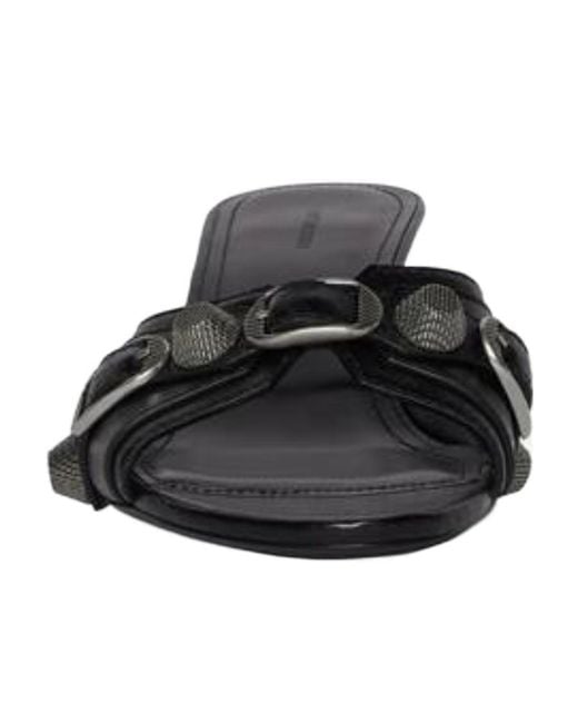 Balenciaga Black Cagole M40 Arena Slip-On Sandals