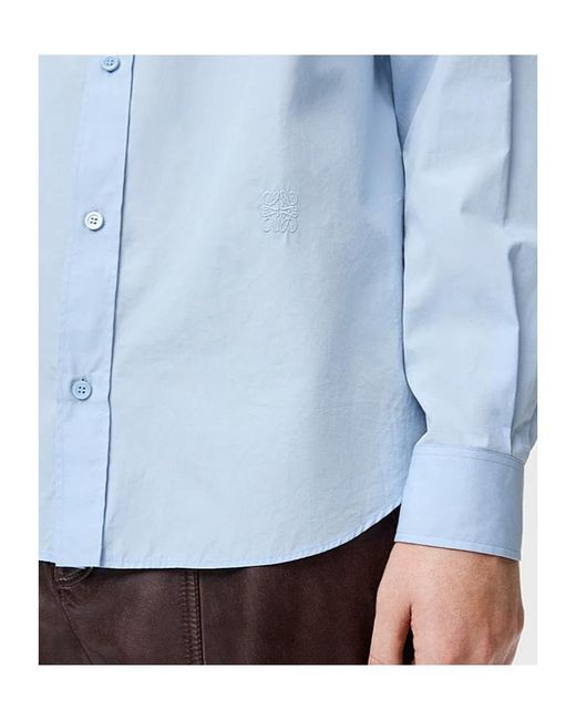 Loewe Blue Buttoned Shirt for men