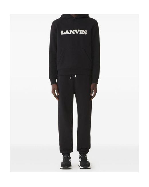 Lanvin Black Drawstring Trousers for men