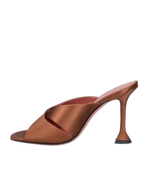 AMINA MUADDI Brown High-Heeled Sandals