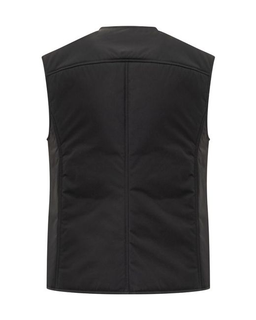 Off-White c/o Virgil Abloh Black Wave Tag Padded Vest for men