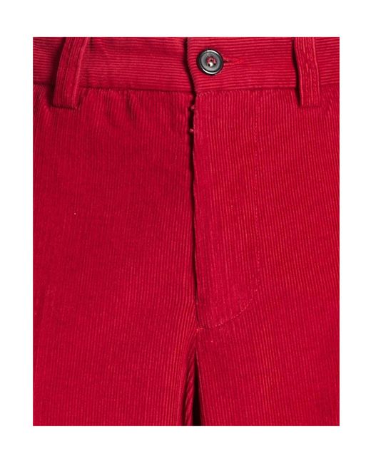 Maison Margiela Red Casual Trouser