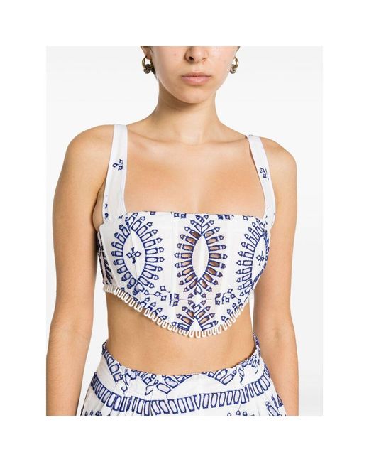 Charo Ruiz Blue Hollowed Out Sling