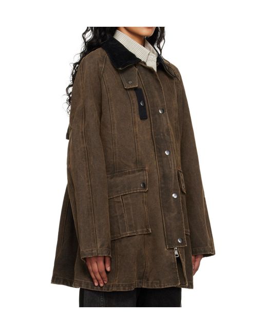 ANDERSSON BELL Brown Kerri Trapez Work Jacket for men