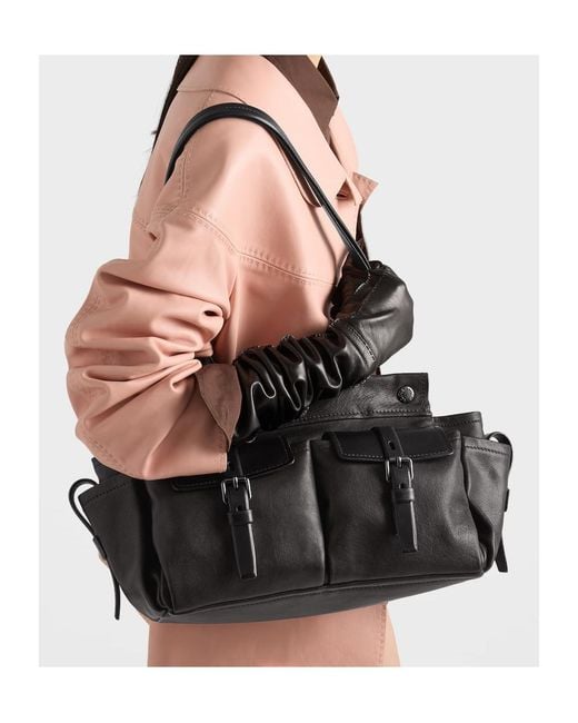 Prada Black Multi-Pocket Tote Bag