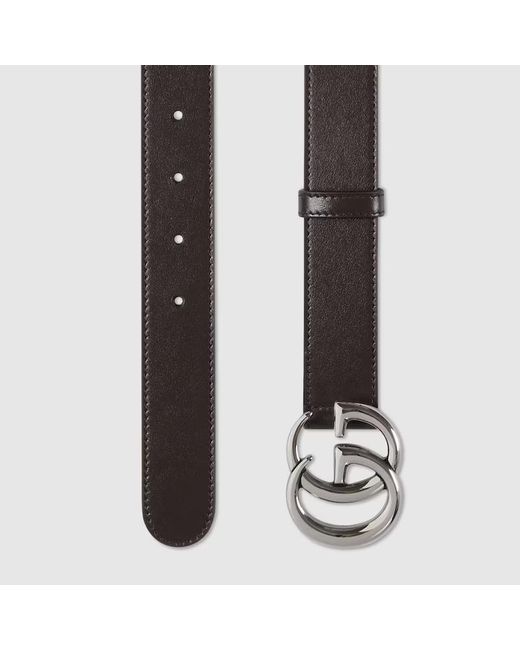 Gucci Black Logo Plaque Belt for men