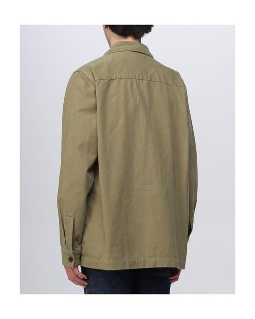 Barbour Green Button-Up Chest-Pocket Jacket for men