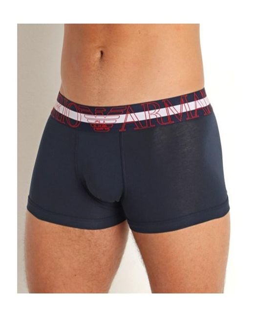 Emporio Armani Blue Elastic Waist Underwear for men