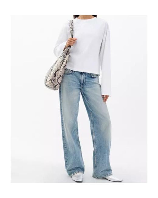Rag & Bone White Kelly Boxy Long-Sleeve Tee for men