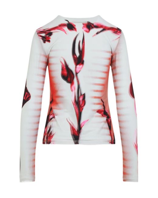 Jean Paul Gaultier Double-Layered Printed Top
