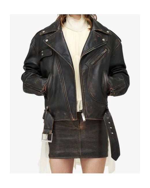 McQueen Black Leather Jacket