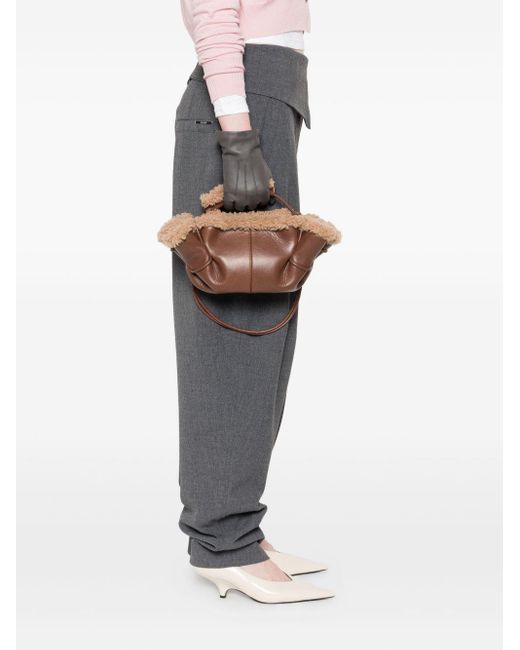 Hereu Brown Handle Shoulder Bag