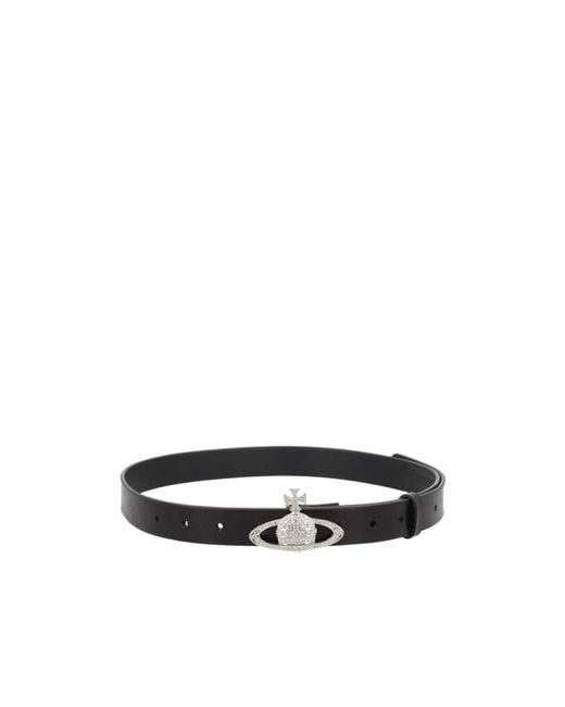 Vivienne Westwood White Orb Buckle Belt