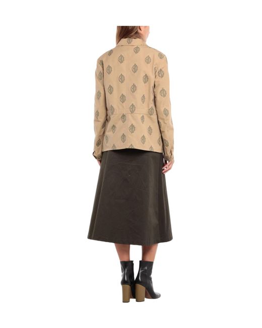 Chloé Natural Collared Shirt-Style Jacket