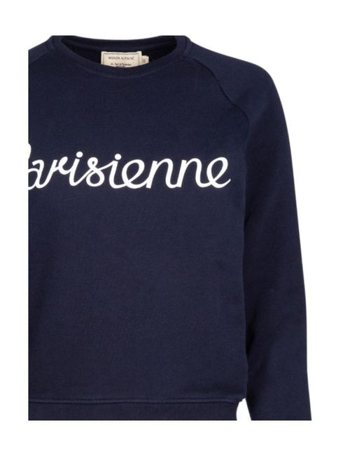Maison Kitsuné Blue Parisienne Sweatshirt