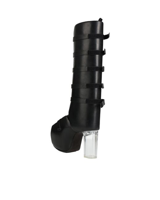 Rick Owens Black Plain Colour Boots