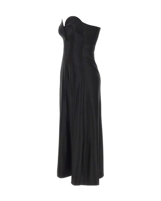 Rabanne Black Rabanne Strapless Sweetheart Midi Dress