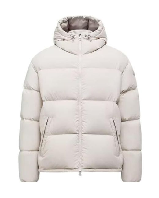 Moncler Gray Meriera Hooded Short Down Jacket for men