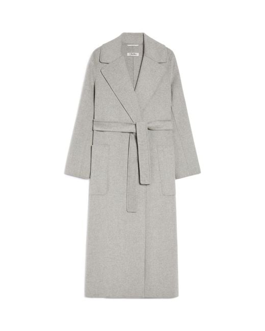 Max Mara Gray 'S Paolore Belted Long-Sleeved Coat