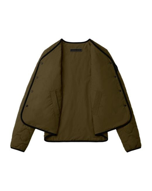 Canada Goose Green Annex Logo Patch Reversible Jacket