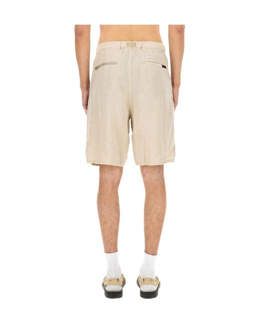 Undercover White Belted Bermuda Shorts for men