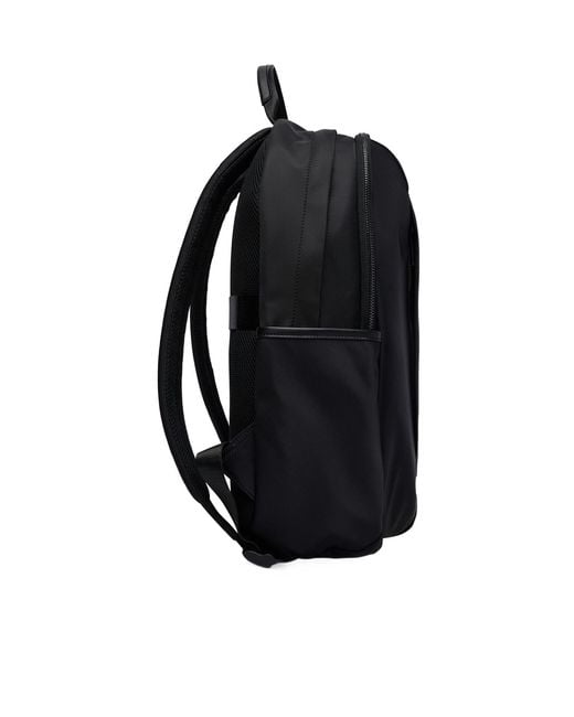 ARMANI EXCHANGE Black Zippered Backpack for men