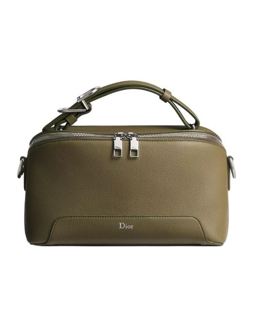 Dior Green Archie Zipped Bag With Strap for men