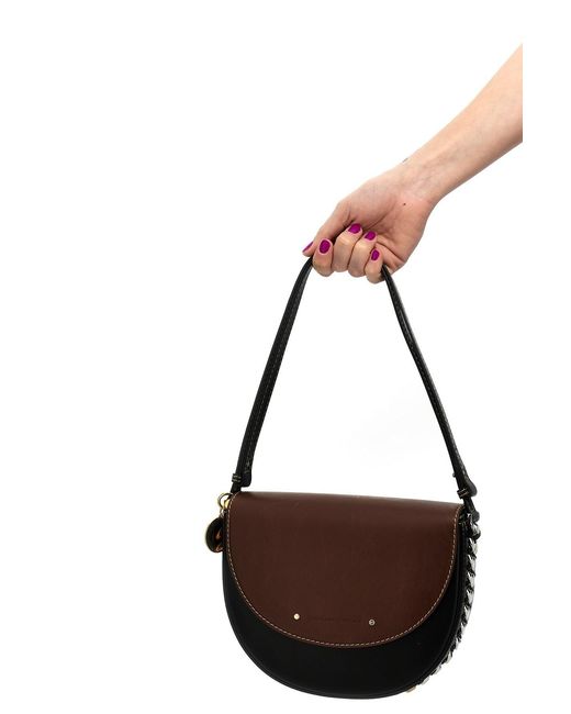 Stella McCartney Brown Frayme Midi Shoulder Bag