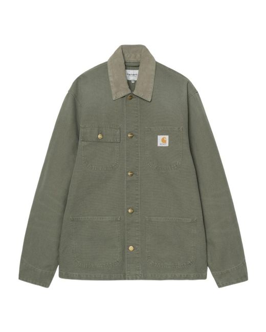 Carhartt Green Michigan Canvas Work Jacket for men