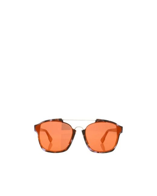 Dior Orange Leopard-Print Sunglasses With Leg Details for men