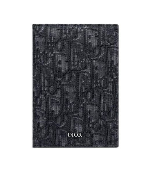 Dior Black Passport Cover for men
