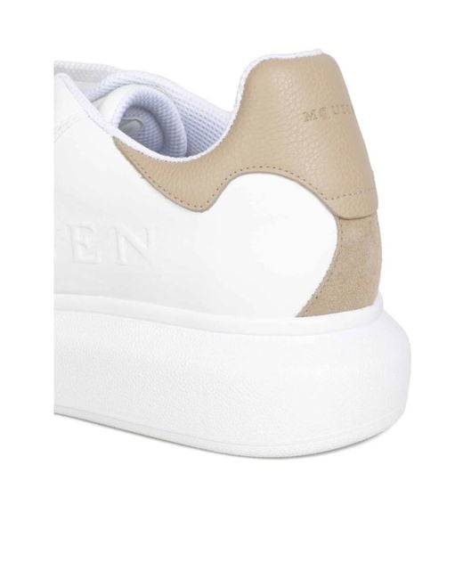 McQueen White Oversized Lace-Up Sneakers for men