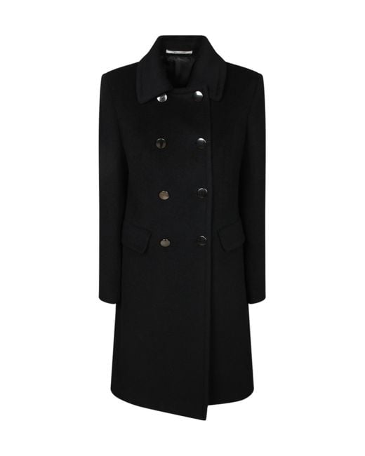 Tagliatore Black Double Breasted Coat