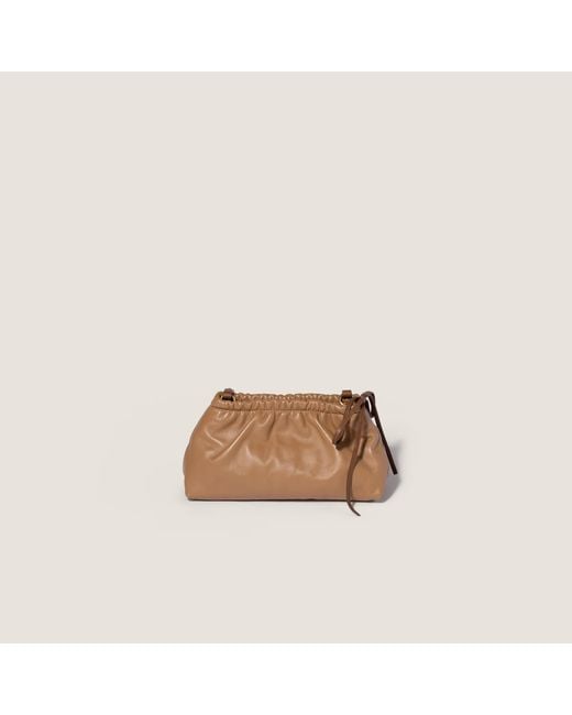 Miu Miu Brown Logo Tote Bag