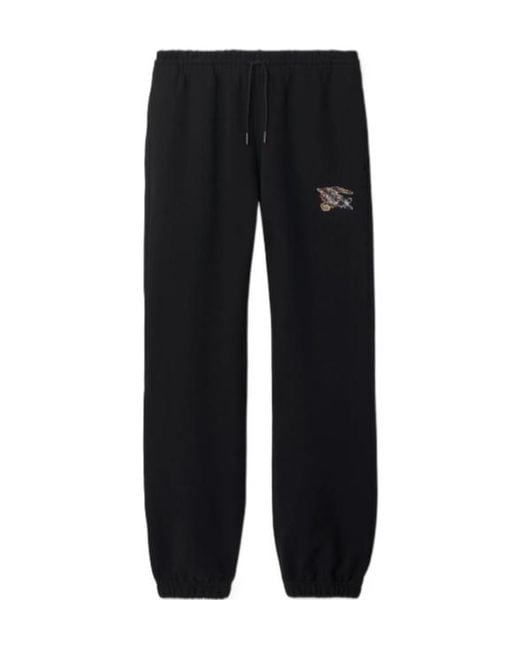 Burberry Black Cotton Sweatpants