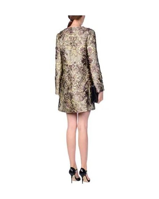 Dolce & Gabbana Brown Floral Print Dress