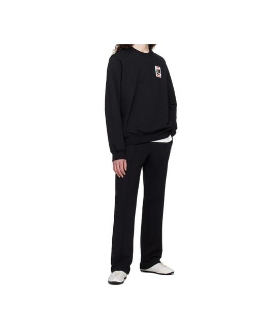 Casablanca Black Long Sleeve Sweatshirt for men